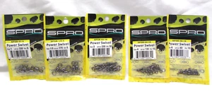 Power Swivels Size 1, 1/0, 2, 4,6 Black Steel Fresh/Saltwater SPRO (40pc) Z67 - Picture 1 of 6