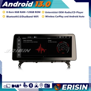 12.3" Android 13 Autoradio GPS DAB+CarPlay DSP Canbus SWC BMW X3 F25 X4 F26 CIC - Bild 1 von 23