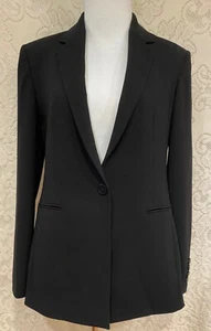 Theory Etiennette Continuous Long-Line Blazer, Longjacke, schwarz, Gr. 6 - Bild 1 von 11