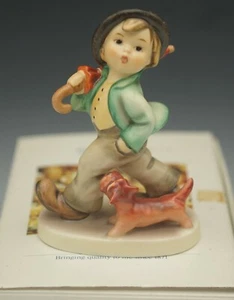  HUMMEL Goebel STROLLING ALONG BOY WITH DOG FIGURINE #988 NIB TMK5 - Picture 1 of 8