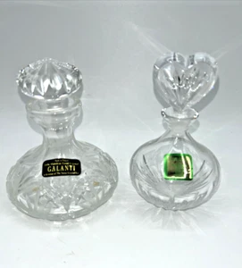 Vintage Marquis von Waterford Crystal & Galanti Crystal Parfüm Flakon 2 Stück - Bild 1 von 11