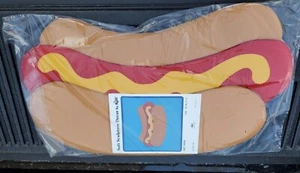 1980s Russ Berrie Hot Dog Soft Sculpture Decor Hand Wall Art Sign POP ART NOS - Picture 1 of 5