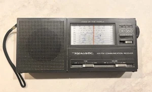 REALISTIC DX-360 AM/FM LW SHORTWAVE RECEIVER Voice Of The World - Tested /Works - Zdjęcie 1 z 8