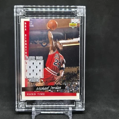 Jersey Fusion MICHAEL JORDAN 1993 SIGNATURE Moves Hang Time Player Used Swatch - Bild 1 von 2