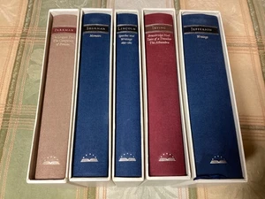 5 Library of America HB Books w/ slipcases 1980's- 1990's Jefferson - Picture 1 of 7