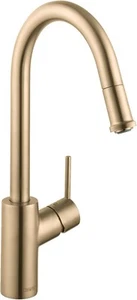 Grifo de cocina Hansgrohe 14872251 Talis S² HighArc 1 rociador en óptica dorada cepillada - Imagen 1 de 11