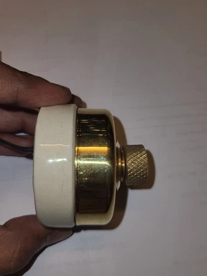 1件老式/复古电动黄铜开关DOLLY DIMMER/风扇调节器按钮家用电磁器 — 第 1/4 张图片