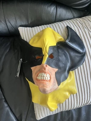 1995 Comic Superhero Marvel X-Men Wolverine Adult Vinyl Mask HTF Vintage Costume - Image 1 of 4