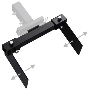 Schneepflugadapter Adapter Stahl für Rasentraktor Schneepflug Schwarz NEU - Bild 1 von 7