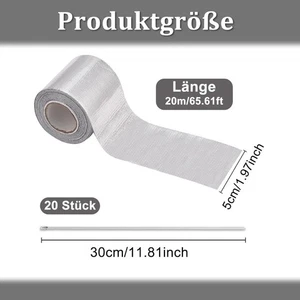 20 Meter Aluminium Exhaust Tape Heat Resistant for Automotive Exhaust Repair - Picture 1 of 10