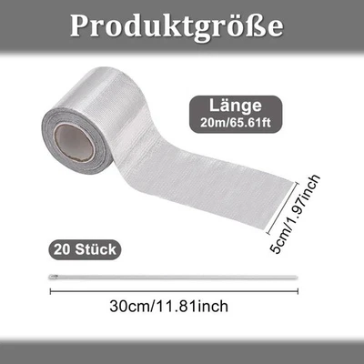 20 Meter Aluminium Exhaust Tape Heat Resistant for Automotive Exhaust Repair - Image 1 of 4