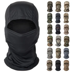 Tactical Camo Balaclava Hunting Shooting CS Face Mask Veil Scarf Snood Hood Head - Picture 1 of 44