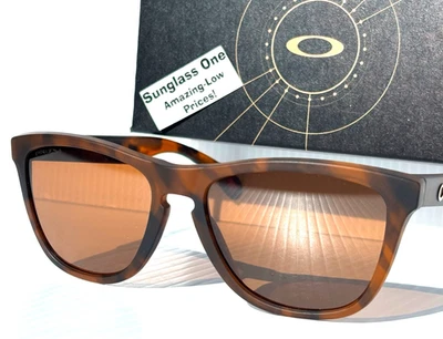 NEW Oakley Frogskins Matte Brown Tortoise PRIZM Tungsten Lens Sunglass 9013-C5 - Image 1 of 4