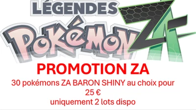 POKEMON ZA - Shiny Baron - 6IVS LEGIT  - PROMOTION 30 pour 25€ ! 2 lots  - Imagen 1 de 2
