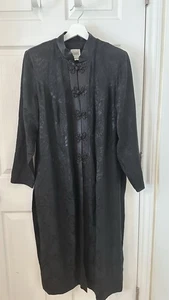 Vintage R&M Richards Karen Kwong Damen Jacke Größe 14 W schwarzer Verschluss - Bild 1 von 3