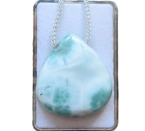 Larimar Cabochon Anhänger quer gebohrt Nr. 4168 - Bild 1 von 1