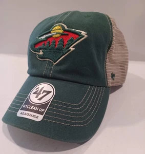 Minnesota Wild NHL Hockey '47 Clean Up Adjustable Trawler Cap / Mütze - Green Tan - Bild 1 von 10