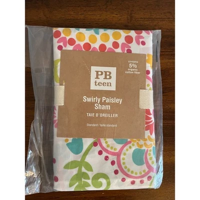 Pottery Barn Teen Swirly Paisley Standard Sham New - Image 1 of 2