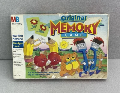 Vintage 1990 Milton Bradley Original Memory Game Ages 3–6 – Missing 4 Sets - Image 1 of 4