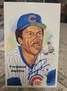 FERGIE JENKINS  PEREZ STEELE POSTCARD 1991 AUTOGRAPH /10,000 Jsa Hof Chicago Cub - Picture 1 of 3