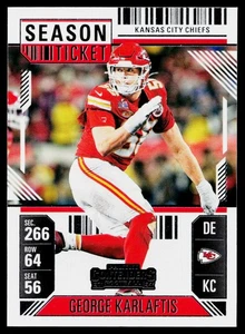 2024 Panini Contenders Season Ticket - George Karlaftis #51 - Kansas City Chiefs - Picture 1 of 2