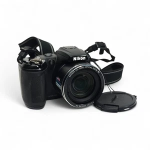 Nikon COOLPIX L120 14.1MP Digital Bridge Camera (Black) 21x Wide Zoom - Picture 1 of 8