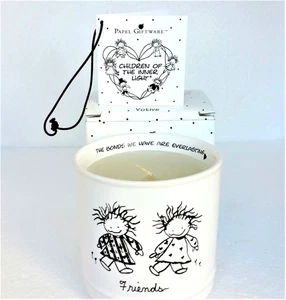 Papel Giftware Candle & Holder NEW Friends Inspirational Art Marci Impressions - Picture 1 of 9