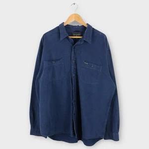 Vintage Abercrombie & Fitch Shirt Mens XL Blue Long Sleeve Button Up - Picture 1 of 4