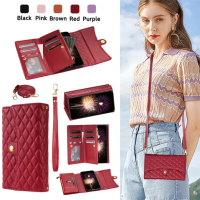 Через плечо молнии кожаный откидной бумажник карты чехол Fr Redmi K60Ultra 12 Note11 - Изображение 1 из 4