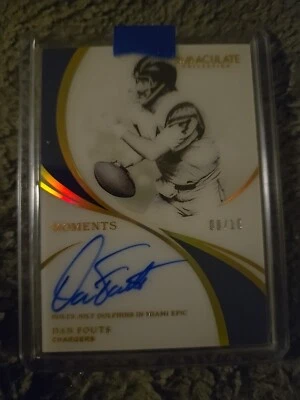 DAN FOUTS 2019 Panini Immaculate Collection MOMENTS AUTO 8/10 #IMADF Chargers - Image 1 of 2