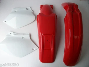 ACERBIS PLASTICS KIT HONDA XR250 XR400 FENDER MUDGUARD SIDE PANELS XR 250 400 - Picture 1 of 9
