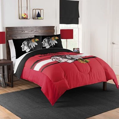 NORTHWEST GROUP NHL Chicago Blackhawks Officially Licenced Comforter & Sham set