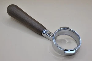 Siebträger bodenlos mit Walnussgriff, für Gaggia (Classic, Baby...) Neu , B-Ware - Bild 1 von 4