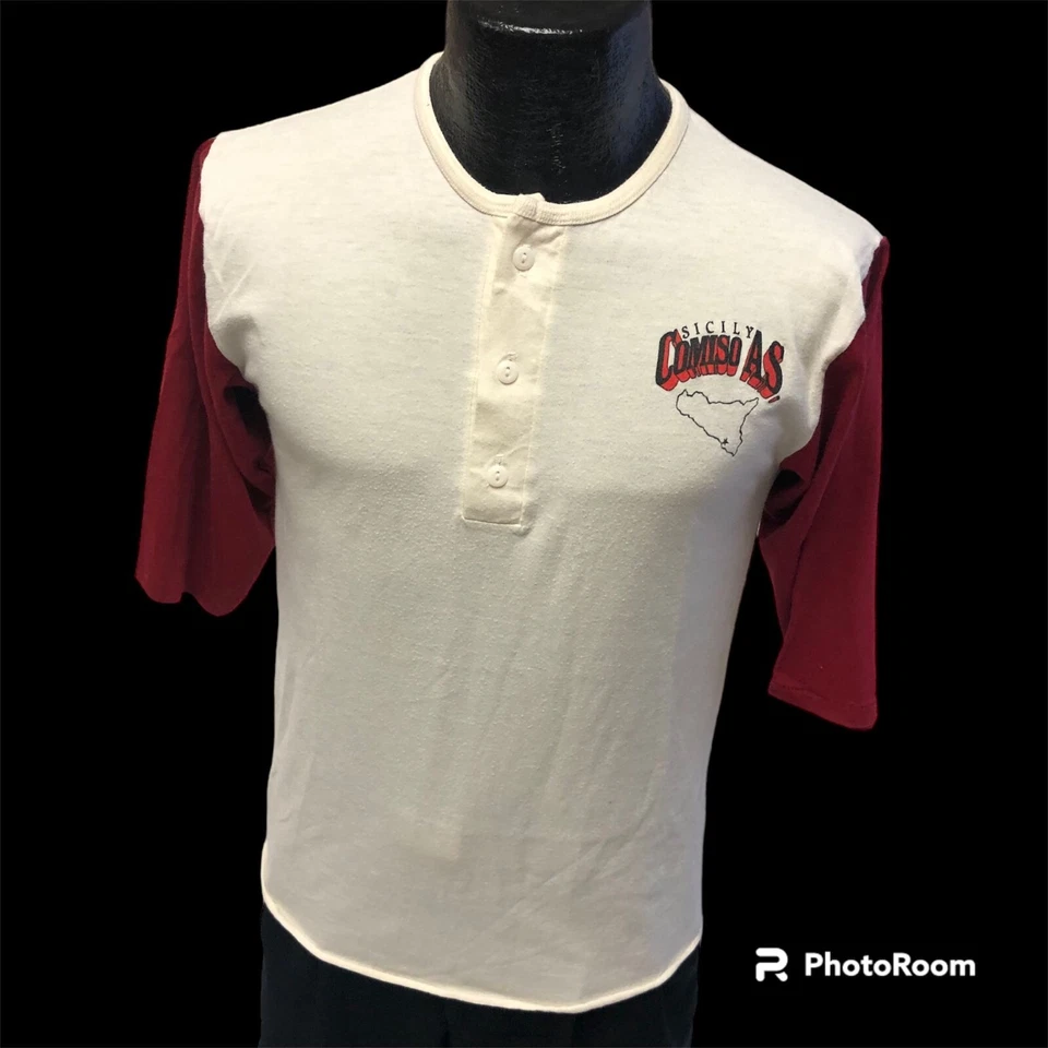 Camiseta De Colección Años 80 Artex Jostens SICILIA Comiso AS ITALIA Retro TIMBRE 50/50 EE. UU. L Foto 1 de 4