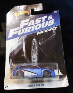 HOT WHEELS FAST & FURIOUS 2018 - FURIOUS 7 Blu SUBARU WRX STI Spedizione veloce! - Foto 1 di 2