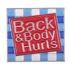 Metal Back&body Hurts Metal Enamel Pin  For Clothes