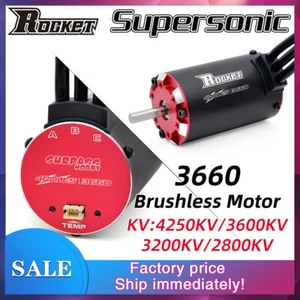 Rocket 3660 Brushless Motor 4250KV 3600KV 3200/2800KV für 1/8 1/10 RC Truck Car - Picture 1 of 16