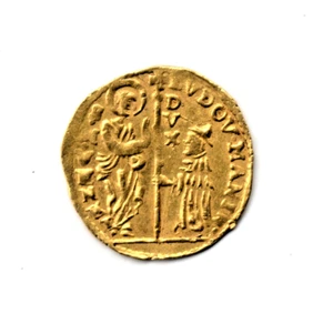 Italy Venice Manin Gold Coin 1 Zecchino - Picture 1 of 2