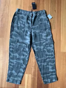 Rails Cargo Utility Pants in Charcoal Camo Green Large NWT - Picture 1 of 5