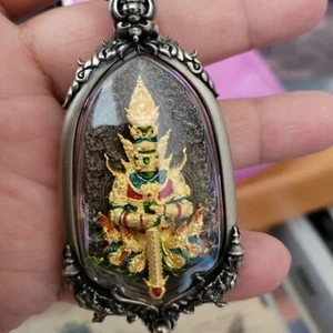Thao Wessuwan Giant God Phra Nikhom Thai Thailand Amulet Pendant - Picture 1 of 10