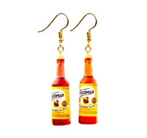 3D Drinks Beer Wine Alcohol Whiskey Liquor Fun Party Bottles Earrings 👻🧲w/ BAG - Picture 1 of 12