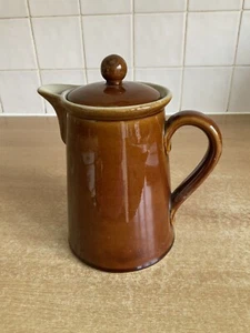 Vintage Denby Bourne - 1 1/2 pt Brown Coffee Pot - Picture 1 of 9