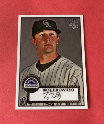 Troy Tulowitzki RC 2007 Topps '52 Chrome #TCRC4 #d 1005/1952 Colorado Rockies - Image 1 of 2