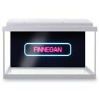 Fish Tank Background Neon Sign Design Finnegan Name #351922