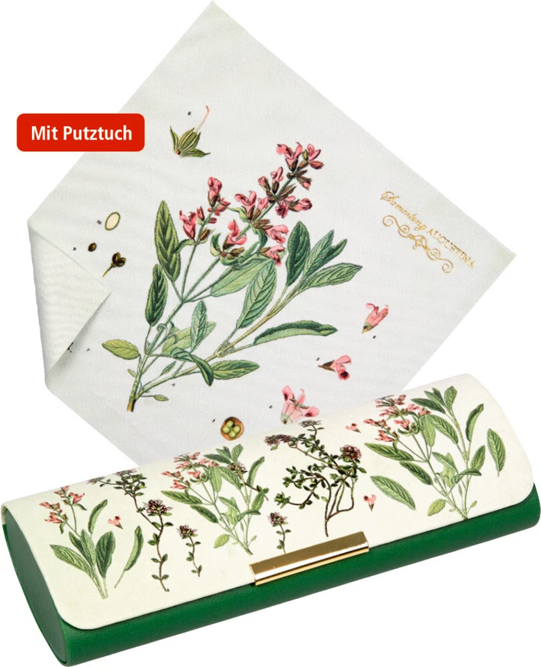 Spiegelburg Brillenetui Blumengruß mit Putztuch  Magnetverschluss samtgefüttert - Bild 1 von 1