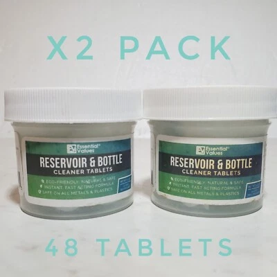 Tabletas de limpieza de botellas y depósitos de agua Essential Values (paquete de 24), comparables Foto 1 de 2