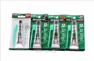 Clubman Moustache Wax with Brush/Comb Set Of 2 X 0.5 oz "Select Color" Mix Them - Picture 1 of 5