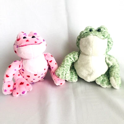 2 Ganz Webkinz Frogs Virtual Pet Plush Stuffed Animal No Code Spotted Love - Image 1 of 4