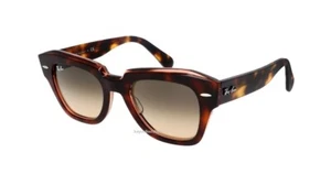 Lentes Ray Ban State Street Tortoise RB2186 1324BG degradadas no polarizadas nuevas - Imagen 1 de 5