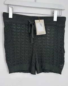 Jumper 1234 Lace Knit Shorts Size 2 UK Medium Khaki - Picture 1 of 12